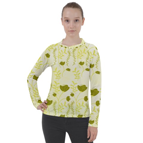 Yellow Classy Tulips  Women s Pique Long Sleeve Tee by ConteMonfrey