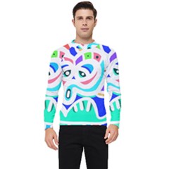 Crazy Pop Art - Doodle Animals   Men s Long Sleeve Rash Guard by ConteMonfrey