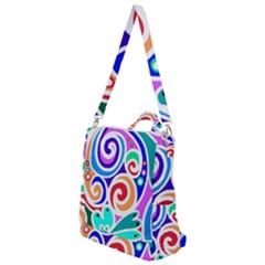 Crazy Pop Art - Doodle Circles   Crossbody Backpack by ConteMonfrey