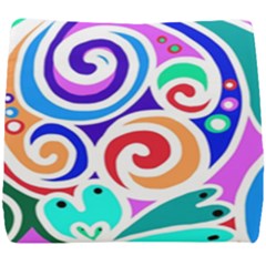 Crazy Pop Art - Doodle Circles   Seat Cushion by ConteMonfrey