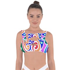 Crazy Pop Art - Doodle Circles   Bandaged Up Bikini Top by ConteMonfrey