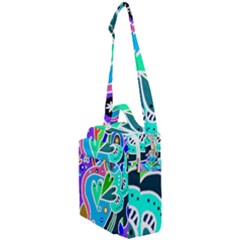 Crazy Pop Art - Doodle Hearts   Crossbody Day Bag by ConteMonfrey