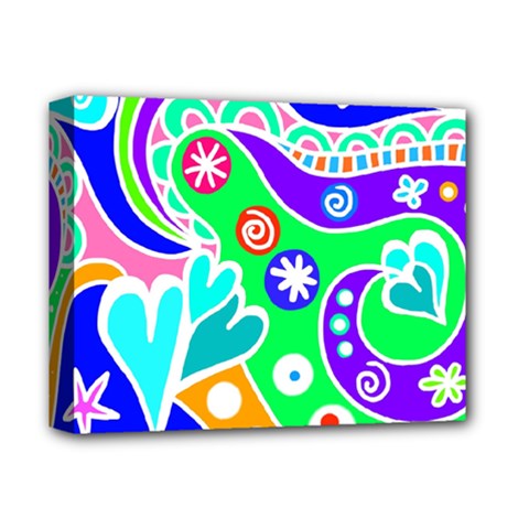 Crazy Pop Art - Doodle Lover   Deluxe Canvas 14  X 11  (stretched) by ConteMonfrey