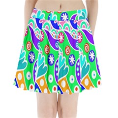 Crazy Pop Art - Doodle Lover   Pleated Mini Skirt by ConteMonfrey