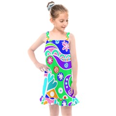 Crazy Pop Art - Doodle Lover   Kids  Overall Dress by ConteMonfrey