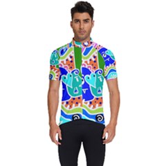 Crazy Pop Art - Doodle Buddies  Men s Short Sleeve Cycling Jersey by ConteMonfrey