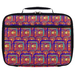 Pink Yellow Neon Squares - Modern Abstract Full Print Lunch Bag