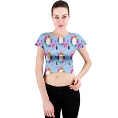 Manicure Crew Neck Crop Top by SychEva