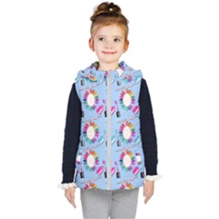 Manicure Kids  Hooded Puffer Vest by SychEva