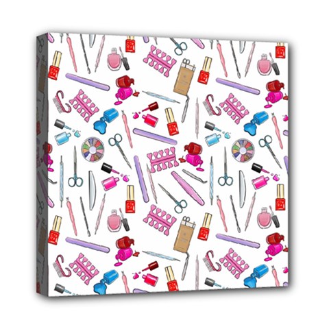 Manicure Nail Mini Canvas 8  X 8  (stretched) by SychEva