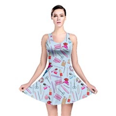 Manicure Nail Reversible Skater Dress by SychEva