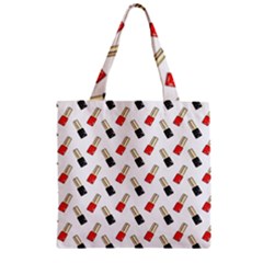 Nails Manicured Zipper Grocery Tote Bag by SychEva