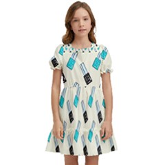 Nails Kids  Puff Sleeved Dress by SychEva