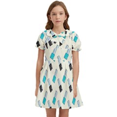 Nails Kids  Bow Tie Puff Sleeve Dress by SychEva