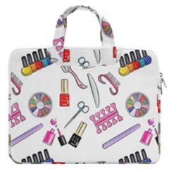 Manicure Nail Pedicure Macbook Pro 13  Double Pocket Laptop Bag by SychEva