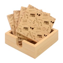 Manicure Nail Pedicure Bamboo Coaster Set by SychEva