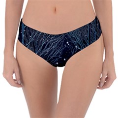 Snow Christmas Starry Night Reversible Classic Bikini Bottoms by Simbadda