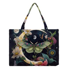 Flower Mot Moon Star Planet Medium Tote Bag by Simbadda