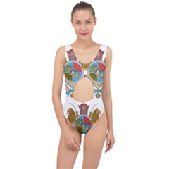 Imperial Coat Of Arms Of Iran, 1932-1979 Center Cut Out Swimsuit