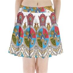 Imperial Coat Of Arms Of Iran, 1932-1979 Pleated Mini Skirt