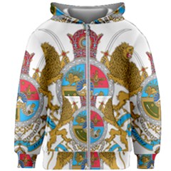 Imperial Coat Of Arms Of Iran, 1932-1979 Kids  Zipper Hoodie Without Drawstring