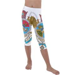 Imperial Coat Of Arms Of Iran, 1932-1979 Kids  Lightweight Velour Capri Leggings 