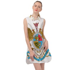 Imperial Coat Of Arms Of Iran, 1932-1979 Sleeveless Shirt Dress