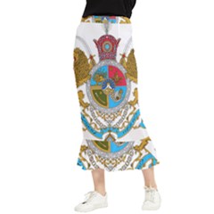 Imperial Coat Of Arms Of Iran, 1932-1979 Maxi Fishtail Chiffon Skirt