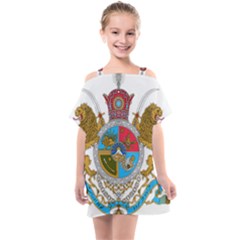 Imperial Coat Of Arms Of Iran, 1932-1979 Kids  One Piece Chiffon Dress