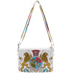 Imperial Coat Of Arms Of Iran, 1932-1979 Double Gusset Crossbody Bag