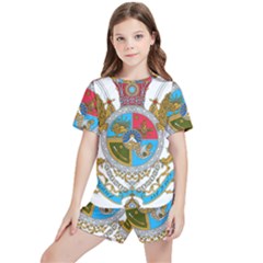 Imperial Coat Of Arms Of Iran, 1932-1979 Kids  Tee And Sports Shorts Set