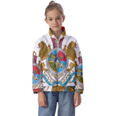 Imperial Coat Of Arms Of Iran, 1932-1979 Kids  Half Zip Hoodie