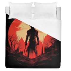 Demon Halloween Duvet Cover (Queen Size)