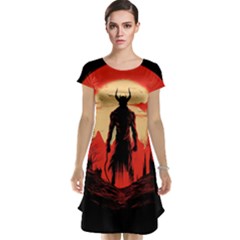 Demon Halloween Cap Sleeve Nightdress