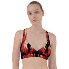 Demon Halloween Sweetheart Sports Bra