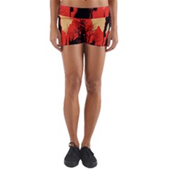 Demon Halloween Yoga Shorts