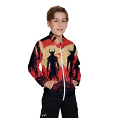 Demon Halloween Kids  Windbreaker