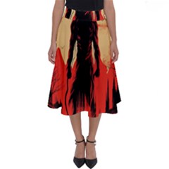 Demon Halloween Perfect Length Midi Skirt