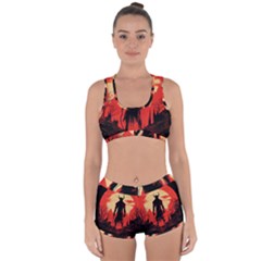 Demon Halloween Racerback Boyleg Bikini Set