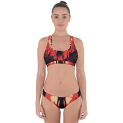 Demon Halloween Cross Back Hipster Bikini Set