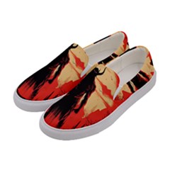 Demon Halloween Women s Canvas Slip Ons