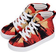 Demon Halloween Kids  Hi-Top Skate Sneakers