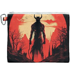 Demon Halloween Canvas Cosmetic Bag (XXXL)