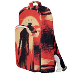 Demon Halloween Double Compartment Backpack