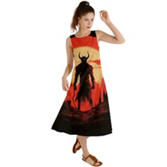 Demon Halloween Summer Maxi Dress