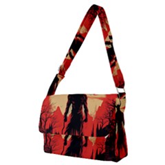 Demon Halloween Full Print Messenger Bag (M)