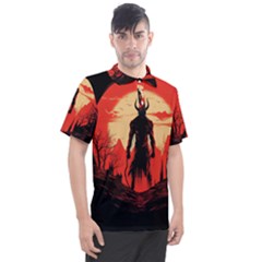 Demon Halloween Men s Polo Tee