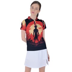 Demon Halloween Women s Polo Tee