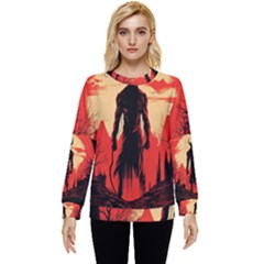 Demon Halloween Hidden Pocket Sweatshirt