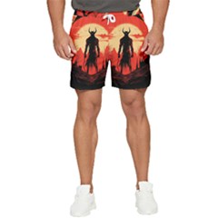 Demon Halloween Men s Runner Shorts by Simbadda